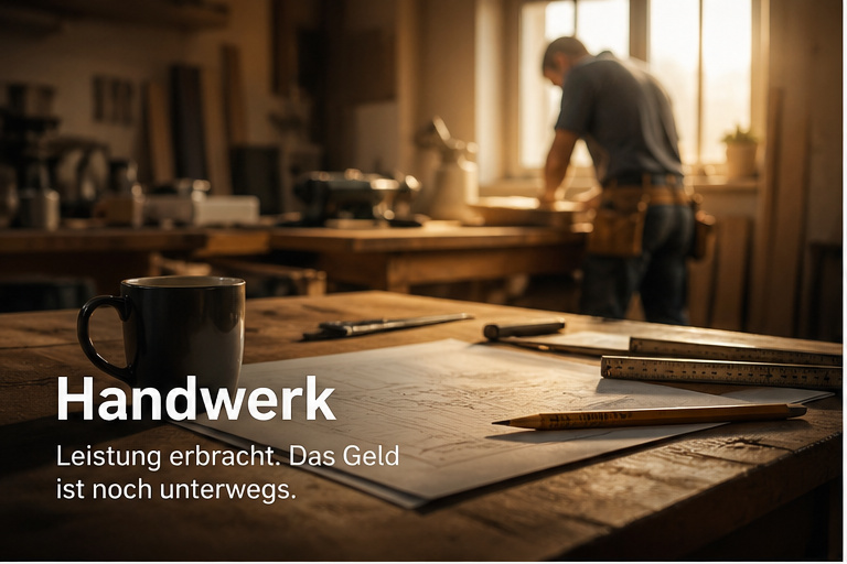Handwerk: Leistung erbracht, Zahlung noch offen